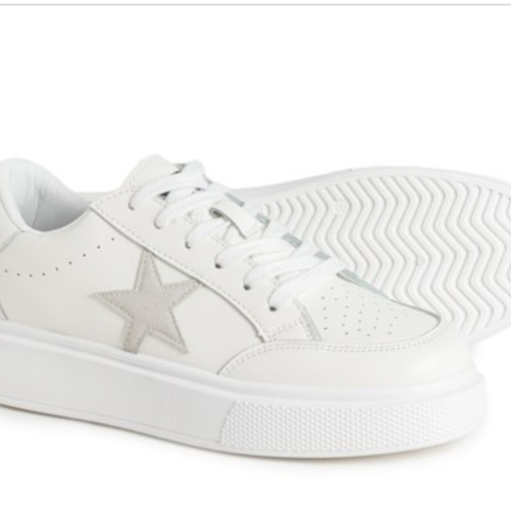 VINTAGE HAVANA Lauree Tab Platform Court Sneakers New W/box - Picture 3 of 5